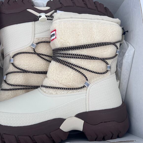 HUNTER WOMENS WANDERER SHORT COSY SNOW BOOT Sz 9 - Picture 4 of 9